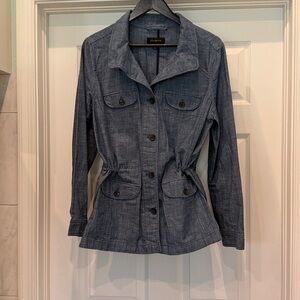 NWOT Light Denim Jacket by Talbots Size Large